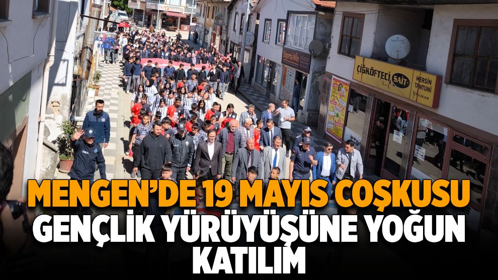 Mengen'de 19 Mayıs Coşkusu: Gençlik Yürüyüşüne Yoğun Katılım