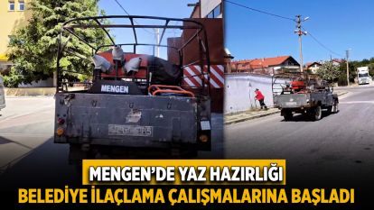 Mengen'de Yaz Hazırlığı: Belediye İlaçlama Çalışmalarına Başladı