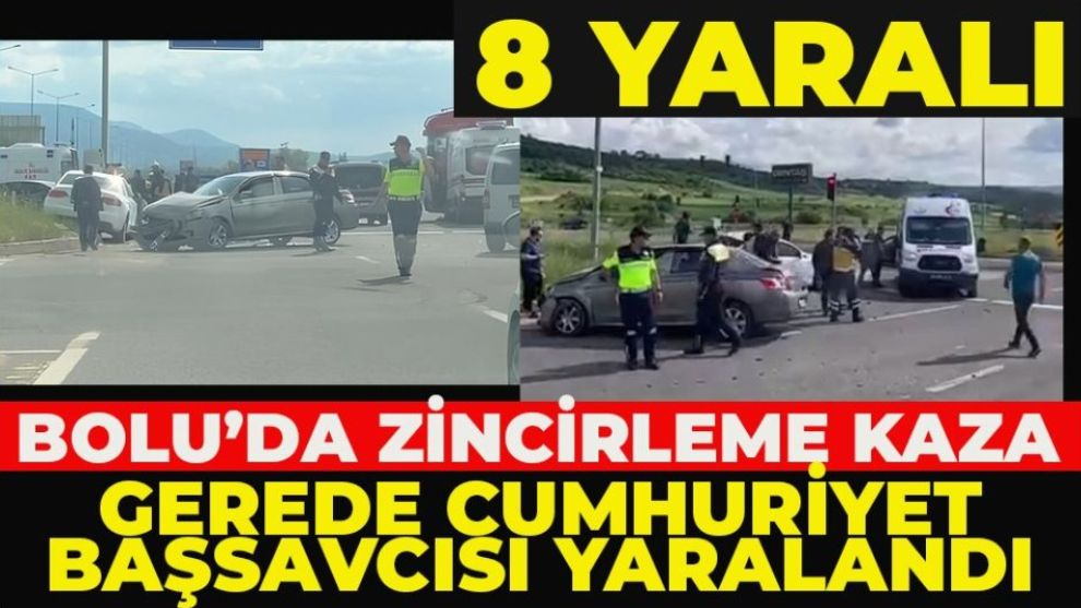 Gerede Savcısı Mengen Yolunda Kaza geçirdi