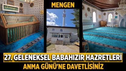 27. Geleneksel Babahızır Hazretleri Anma Günü'ne davetlisiniz