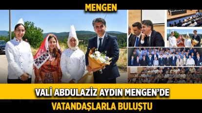Vali Abdulaziz Aydın Mengende Vatandaşlarla Buluştu