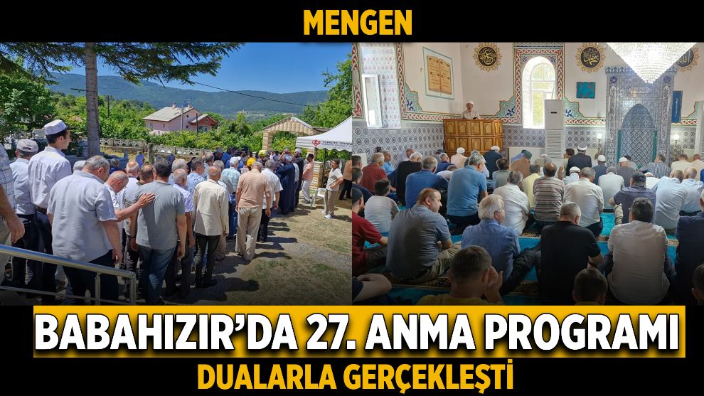 Babahızır'da 27. Anma Programı Dualarla Gerçekleşti
