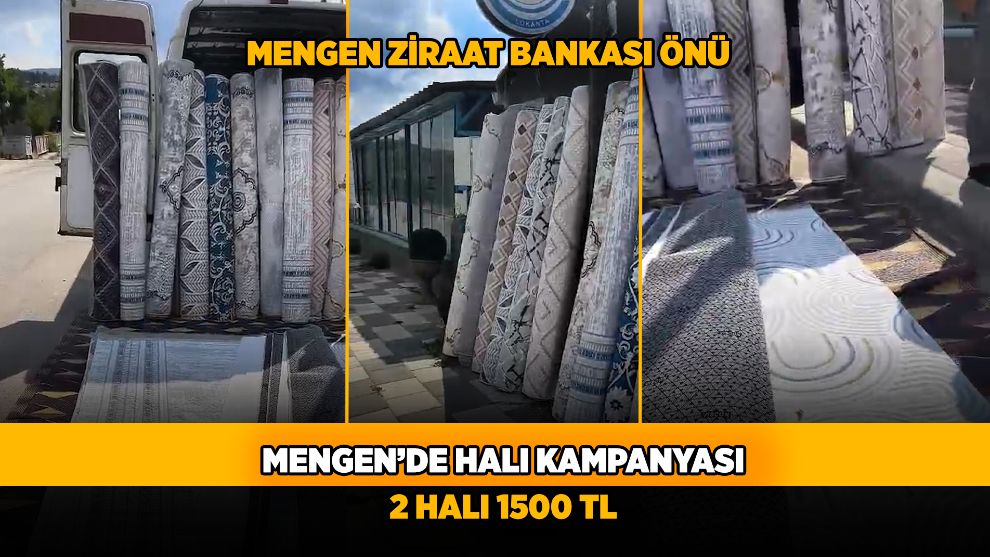 Mengen'de Kısa süreliğine Halı Kampanyası - 2 Halı 1500 TL