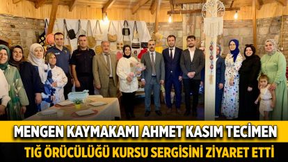 Kaymakam Tecimen, Tığ Örücülüğü Kursu Sergisini Ziyaret Etti