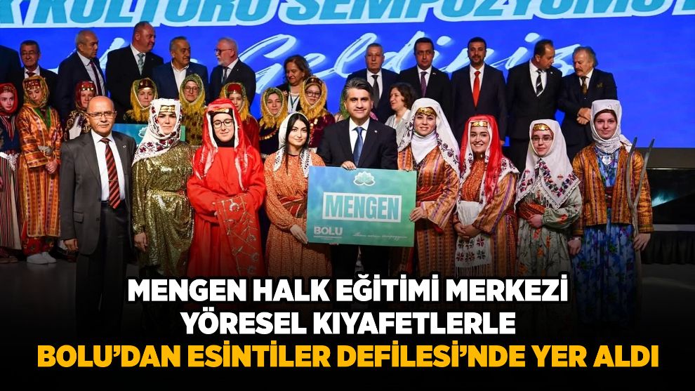 Mengen Halk Eğitimi Merkezi, Yöresel Kıyafetlerle Bolu'dan Esintiler Defilesi'nde Yer Aldı
