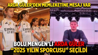 Bolu Mengen'li Arda Güler “2025 Yılın Sporcusu” seçildi. Arda'dan Memleketine mesaj var!