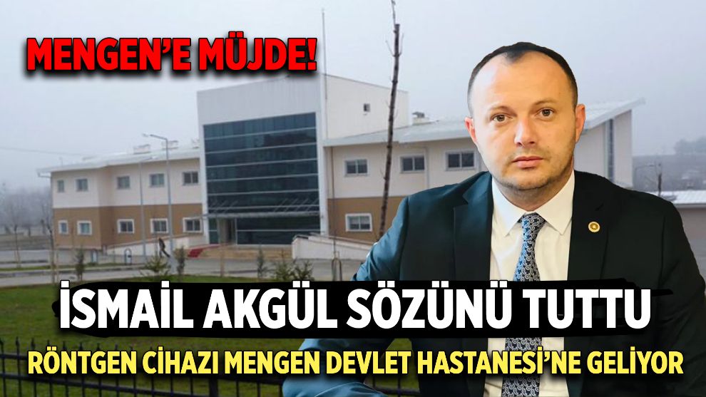 DİŞ RÖNTGEN CİHAZI MENGEN DEVLET HASTANESİ'NE GELİYOR